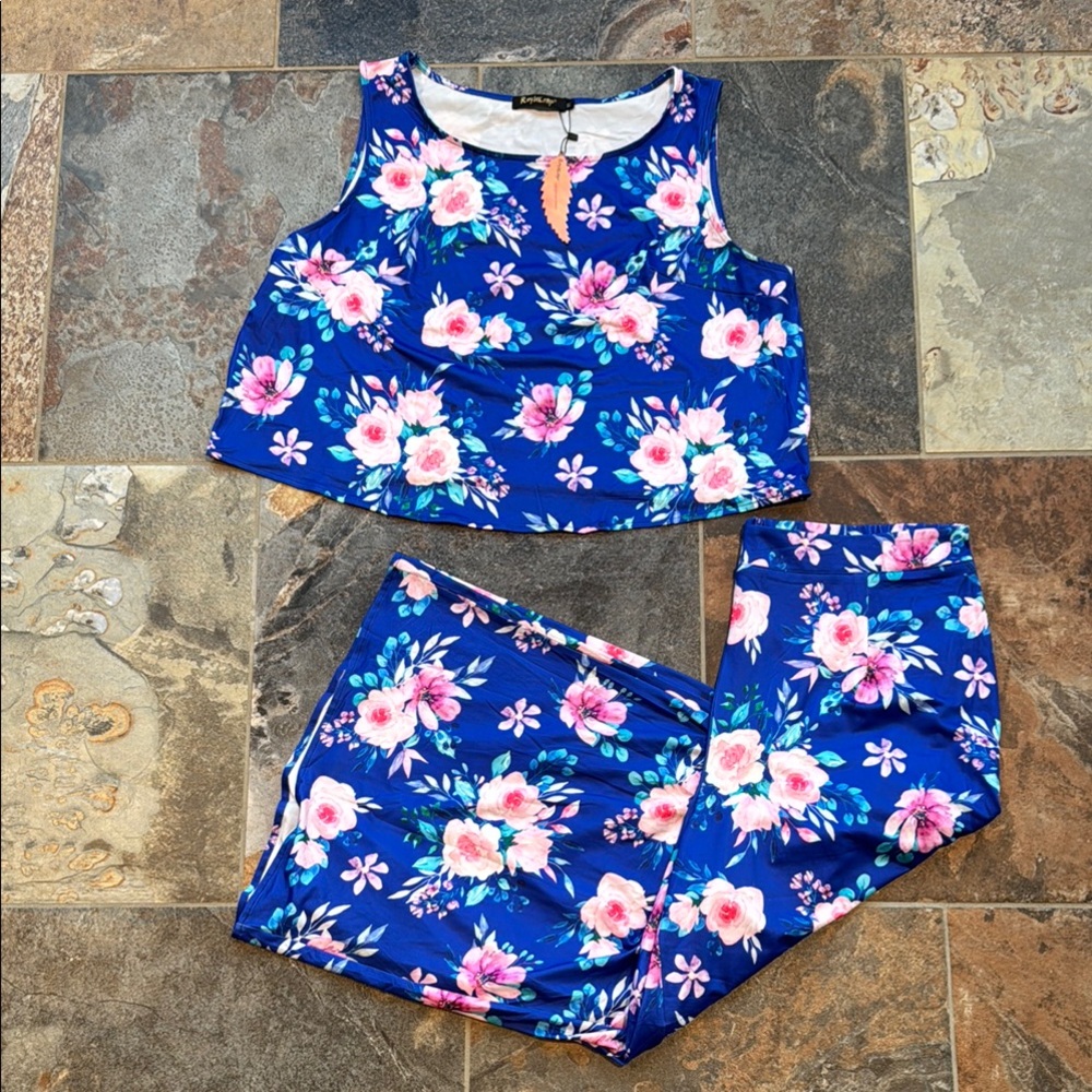 NWT - Summer 2 Piece Wide Leg Set